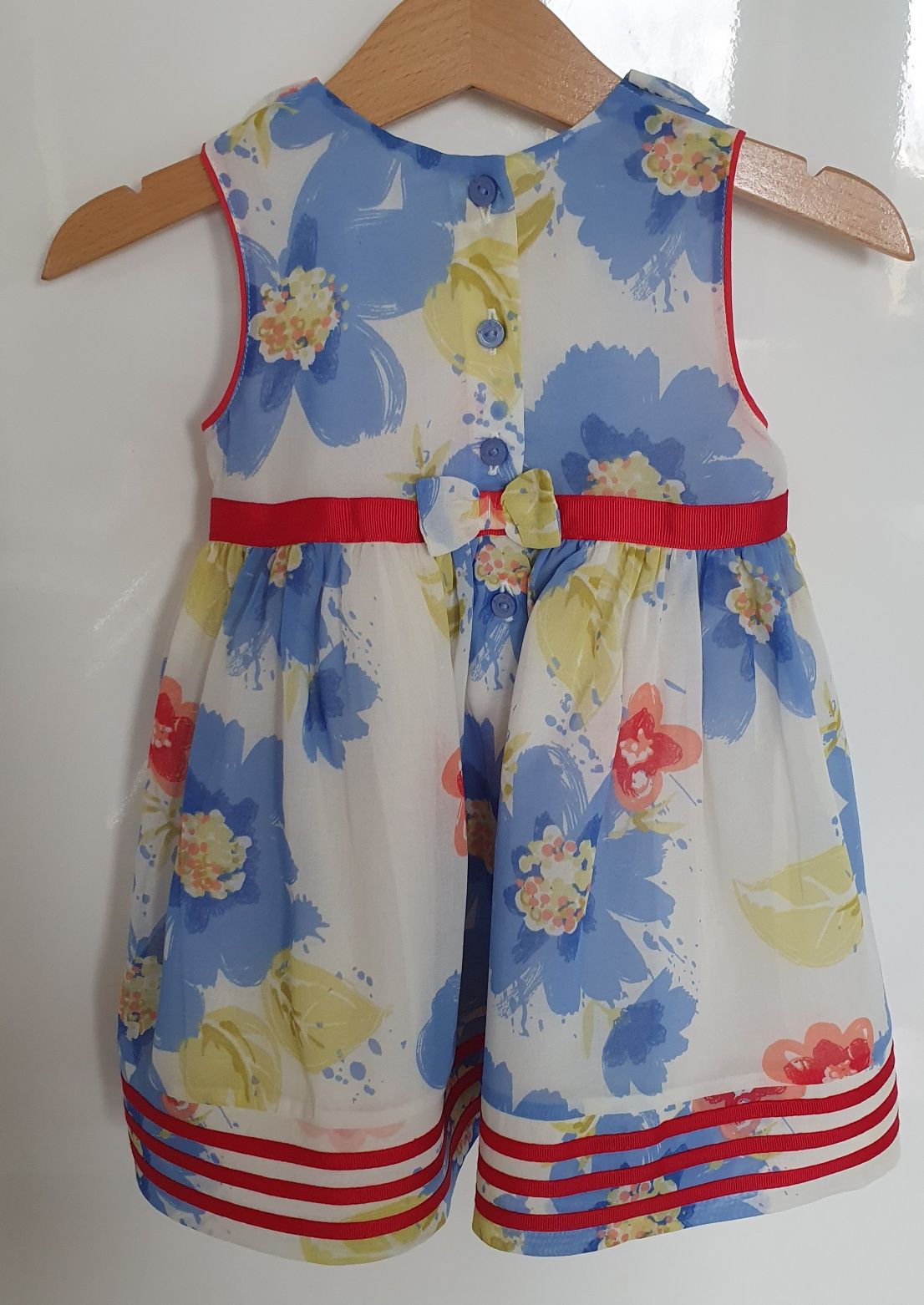 M&S-piękna letnia sukienka dla dziewczynki r. 6-9mieś (74/80cm)
