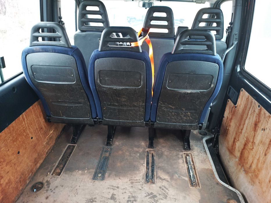 drugi rząd siedzeń 3 szt razem ława 3 siedzenia iveco daily 2008