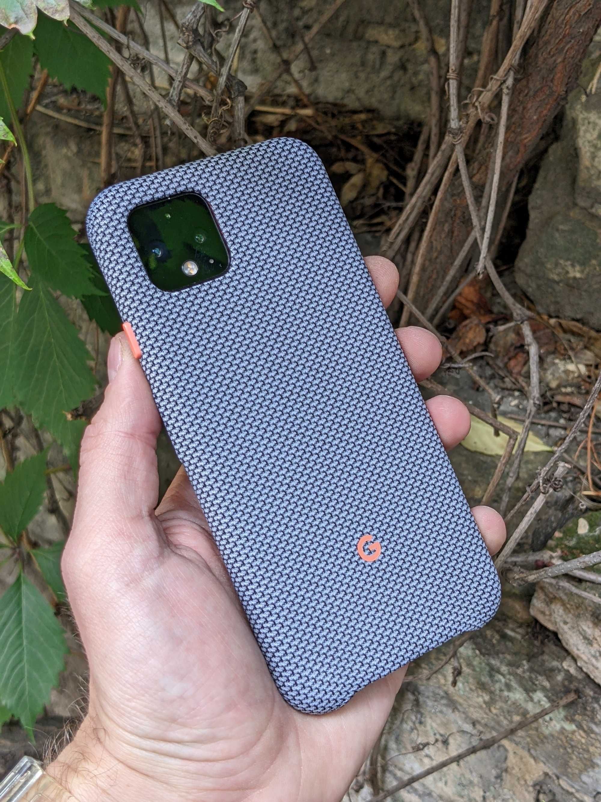 Чохол Google Pixel 4  Fabric Just Black чорний \ сірий чехол