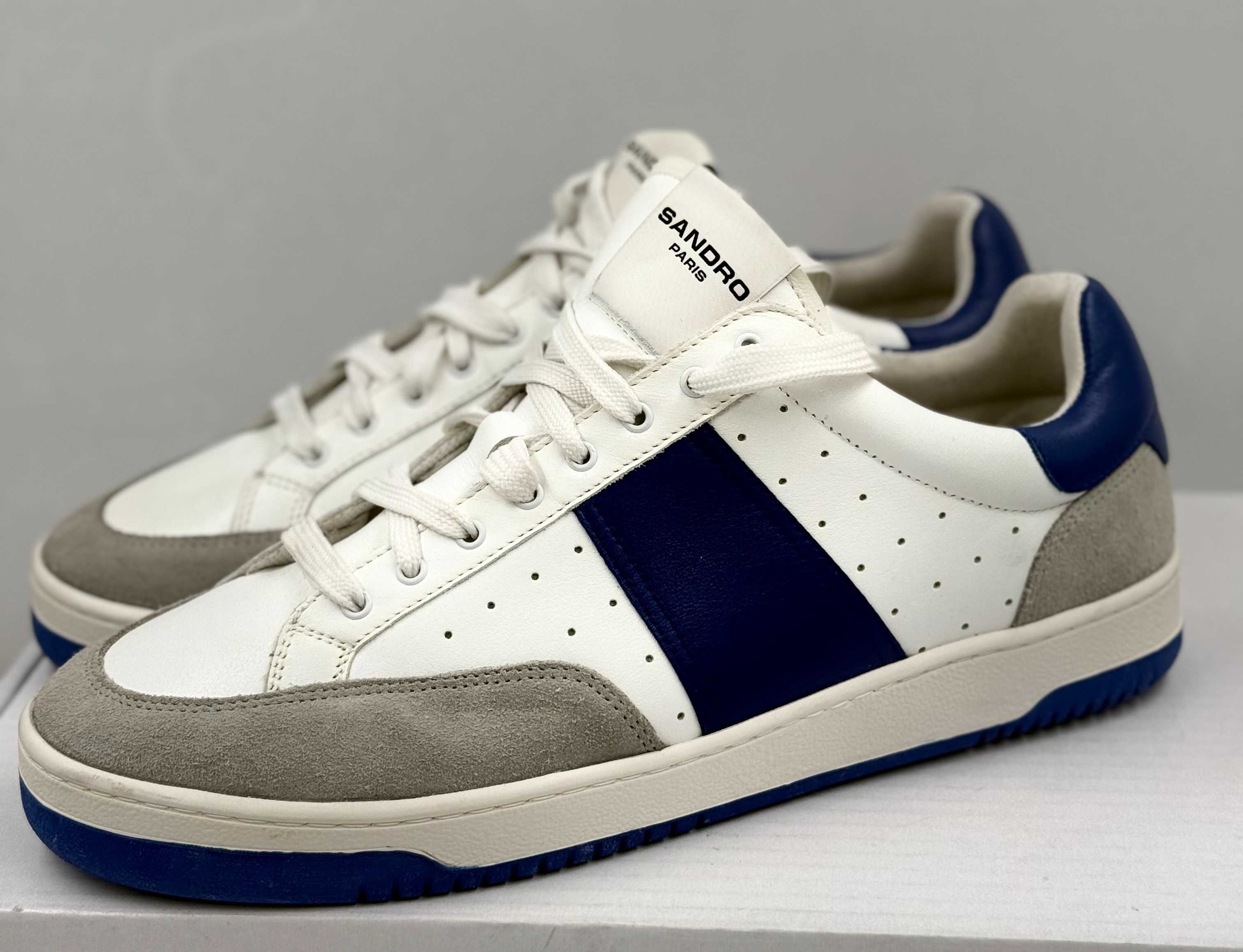 Buty SANDRO męskie sneakersy skórzane R.44 SA62F
