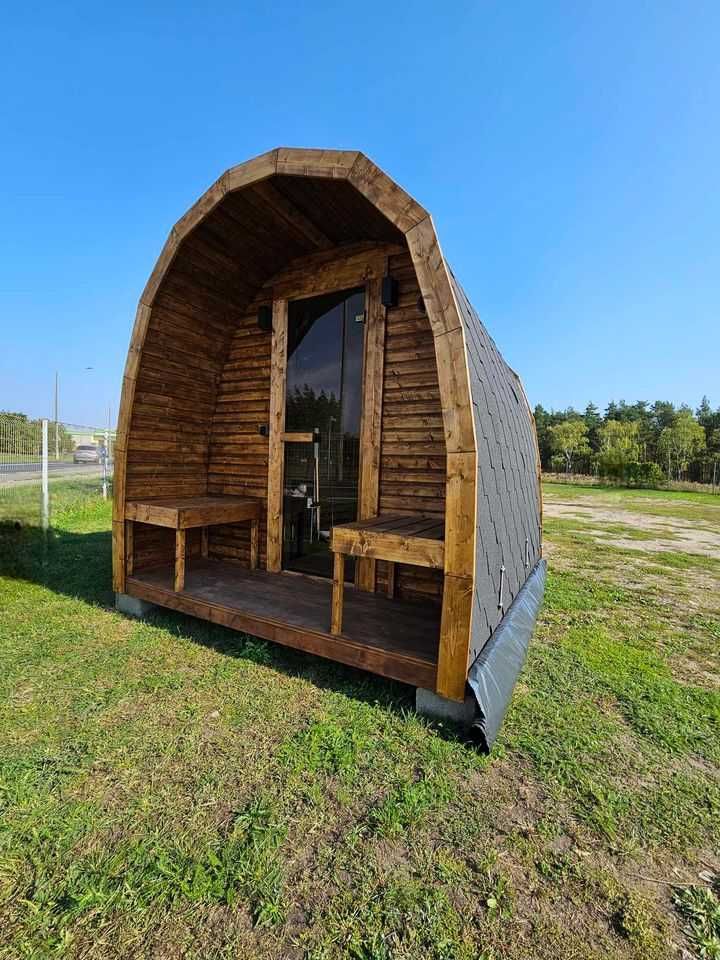 Sauna ogrodowa piec opalany drewnem