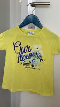 T-shirt Chicco amarela para menina