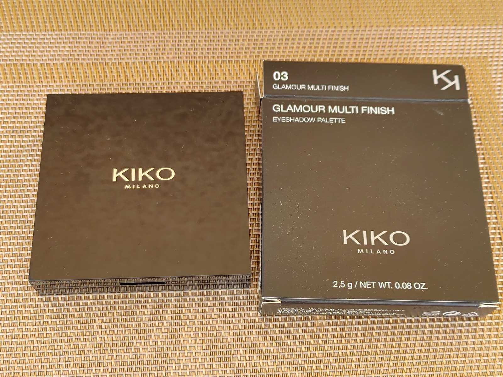 Палетка теней kiko glamour multi finish pallette 03 burgundy notes