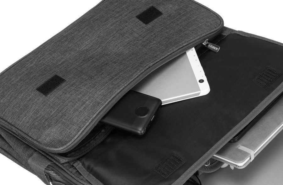 pojemna, materiałowa torba na laptopa - rovicky