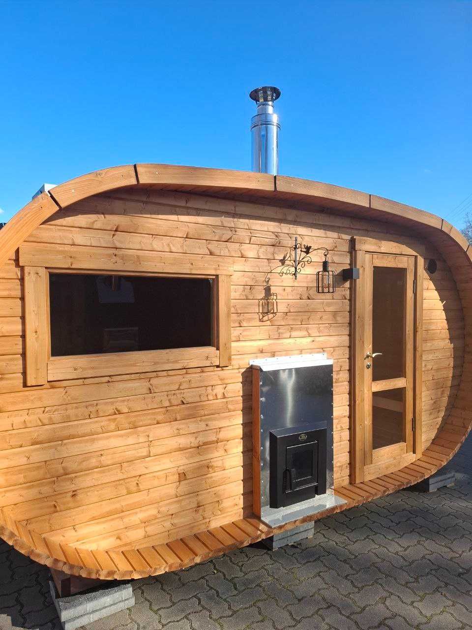 Sauna ogrodowa 4,0m OD RĘKI Ogrodowa 4 m Ellipse Owalna SPA Ogrodowe