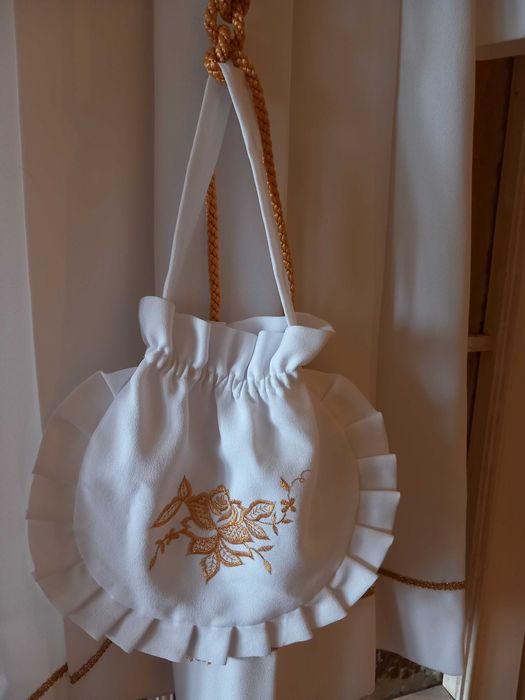 Sukienka Komunijna Alba Strój Aniołka 122-128 + dodatki