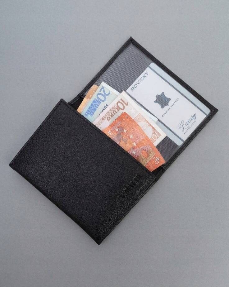 pojemne, skórzane etui na karty i dokumenty - 4u cavaldi