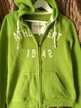 Bluza zielona z kapturem Abercrombie r S
