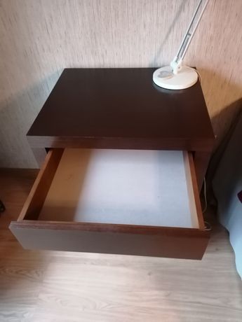 Consola, mesa de apoio madeira maciça, gaveta forrada