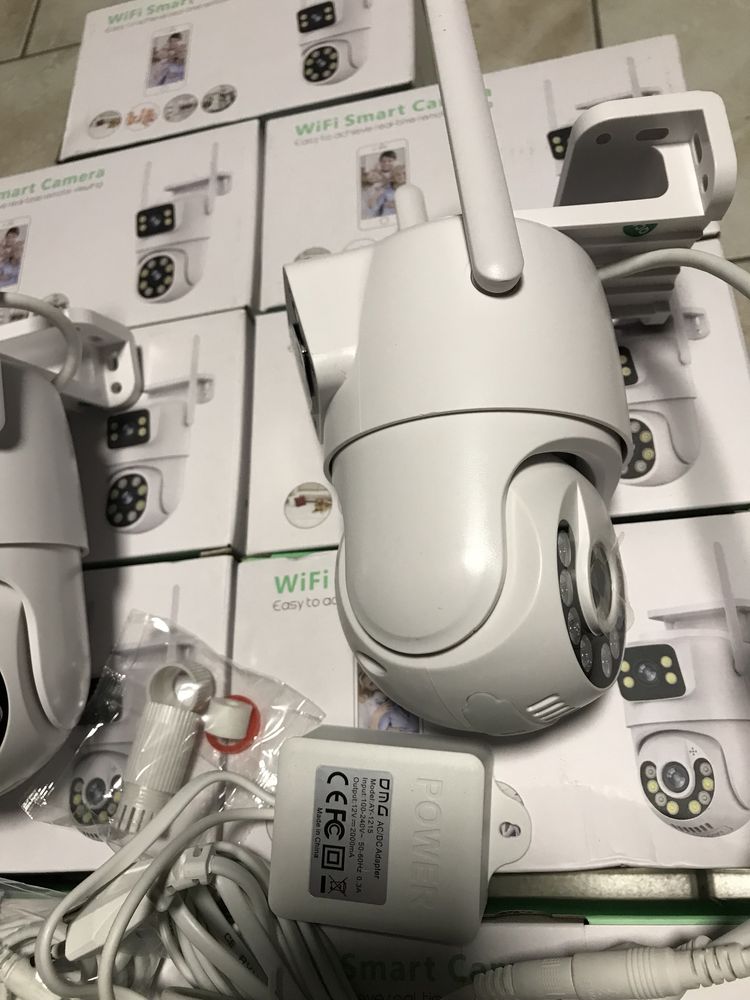 Камера ICSee 8MP PTZ WIFI НАЙКРАЩА ЯКІСТЬ подвійна вулична відеокамера