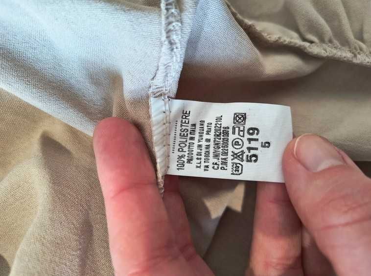 Nowa beżowa sukienka hiszpanka babydoll rozszerzana luźna boho 38 M