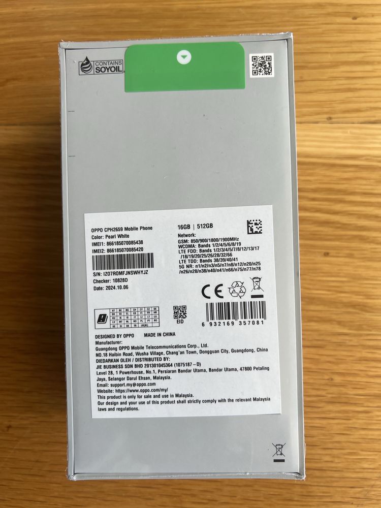 Oppo Find X8 Pro 16gb/512gb Novo