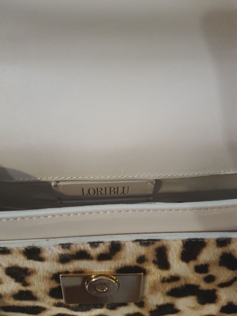Torebka Loriblu nowa skóra i panterka