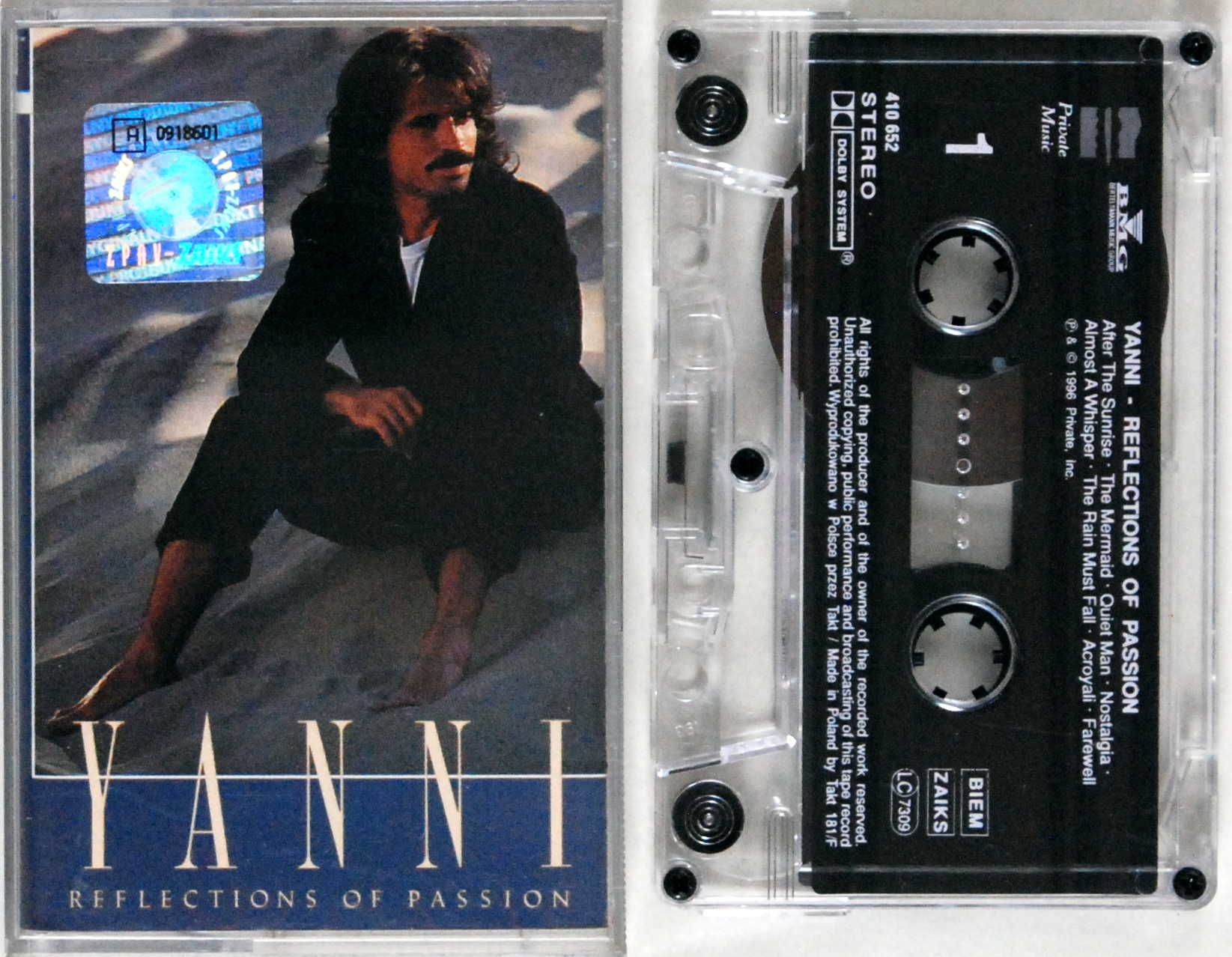 Yanni - Reflections Of Passion (kaseta) BDB