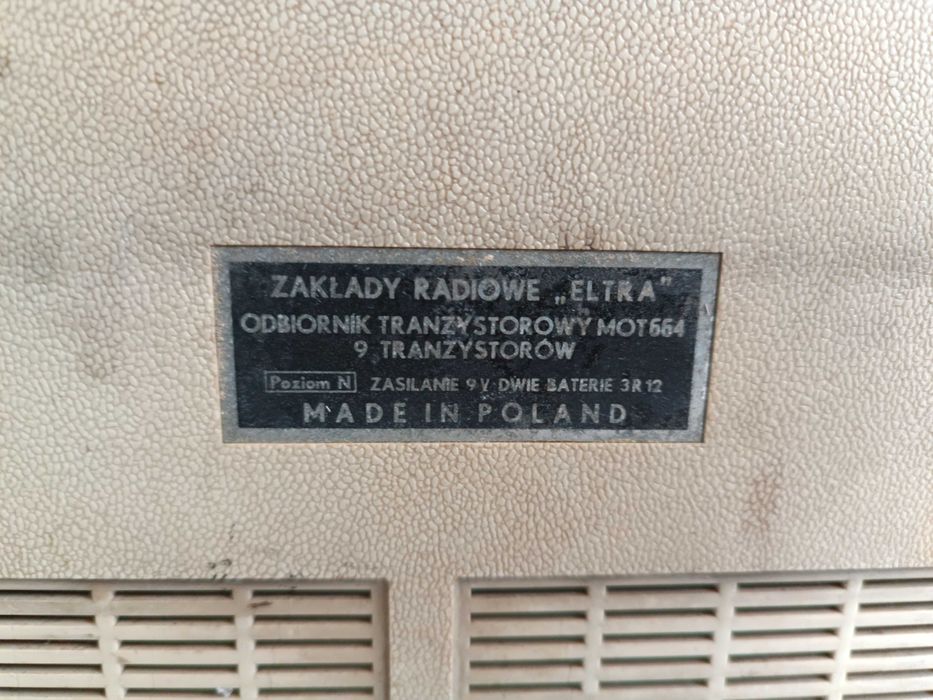 Stare radio tranzystorowe Eltra Izabella jak Unitra PRL