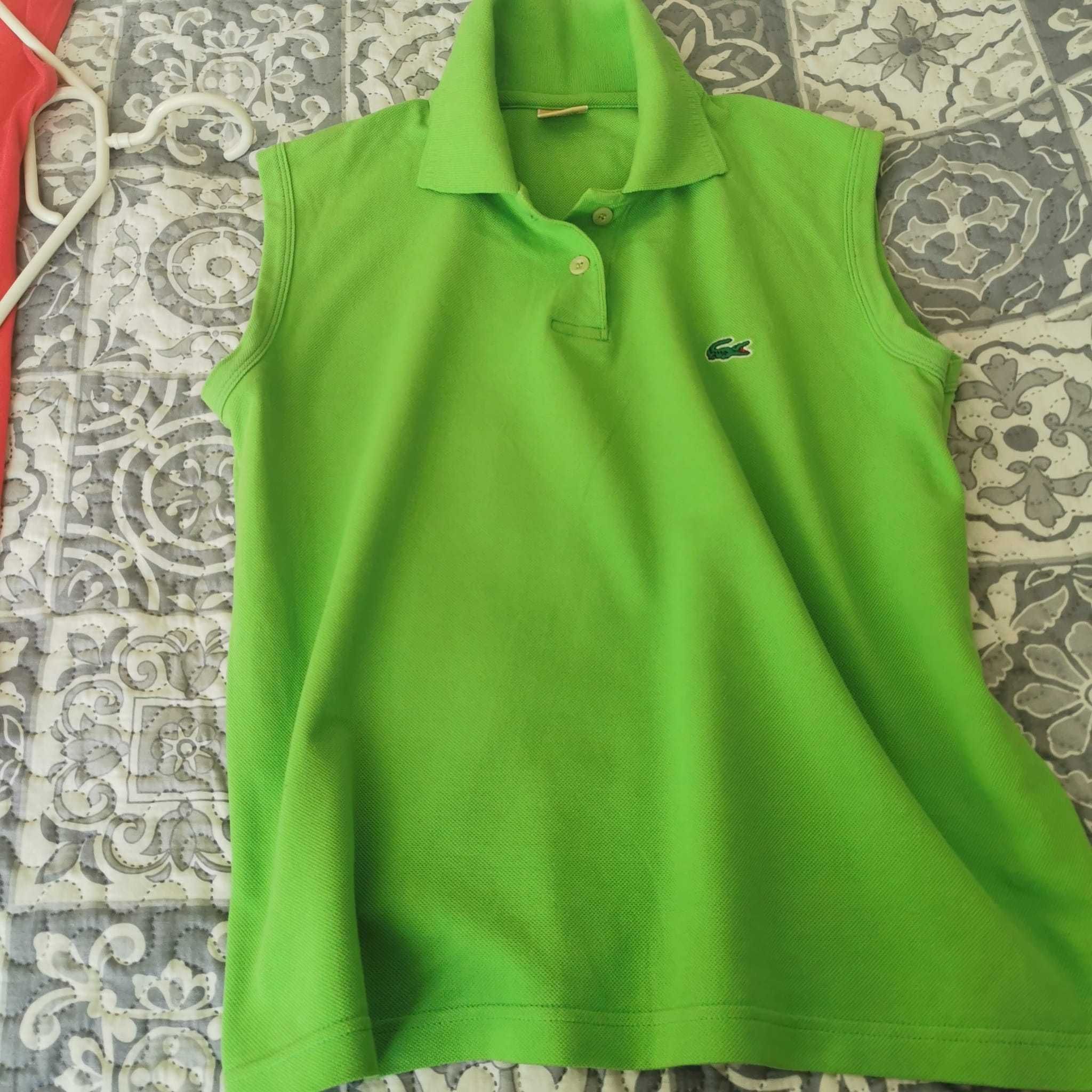 Bluza polo damska Lacoste,XL/L,zielona