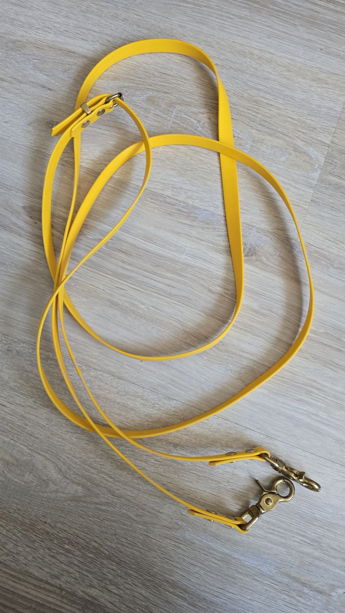 Wodze biothane full żółte