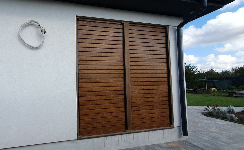 Жалюзі київ садові жалюзі тераси дереа'яні жалюзв металеві ролети київ