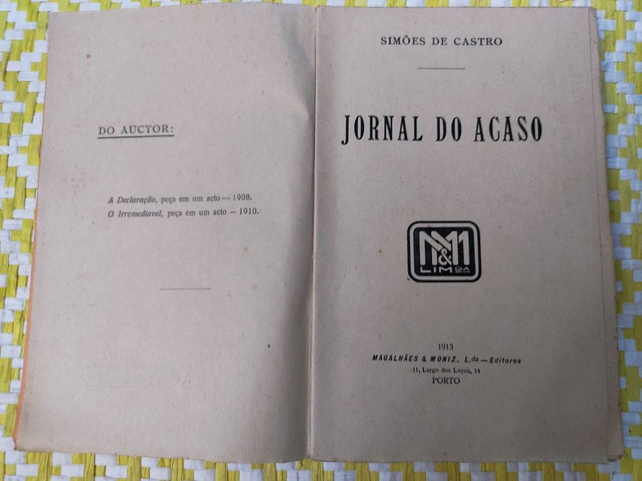 JORNAL DO ACASO – 
Simões de Castro