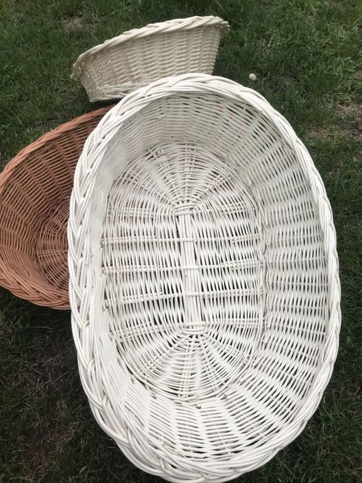 Legowisko dla pieska kotka nowe 73 x 54 cm kosz wiklinowy