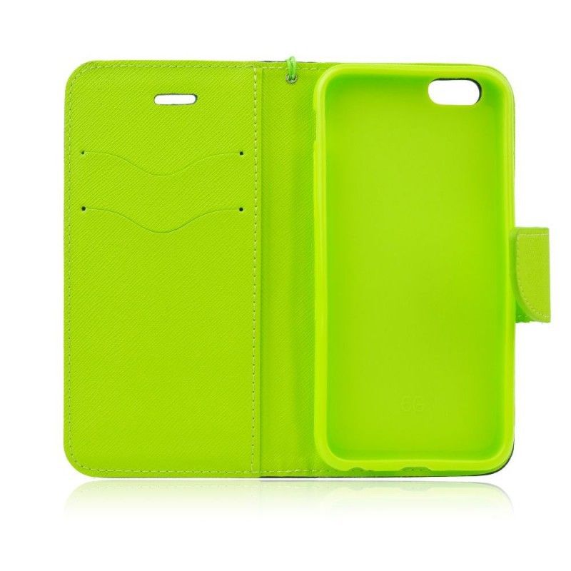 Etui Fancy Book do Samsung Galaxy XCover 5 Dark Blue / Lime