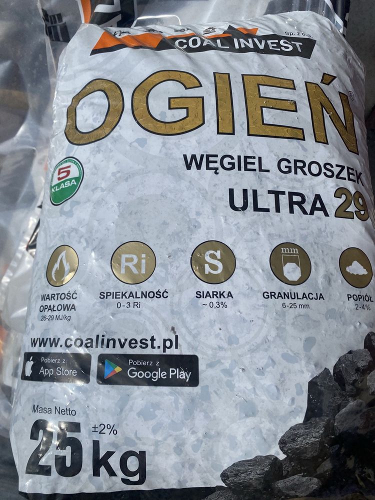 Ekogroszek OGIEŃ ULTRA 29 MJ
