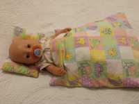 Komplet pościeli dla lalki np. Baby Born, poduszka i kołderka