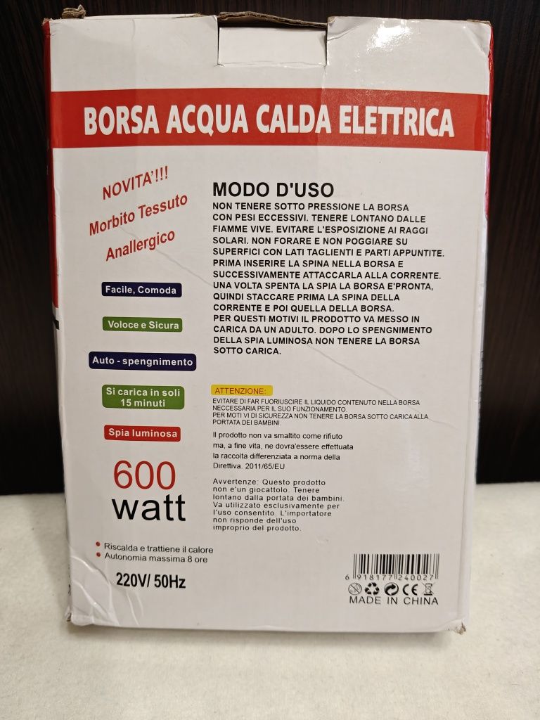 Termofor elektryczny chum rożowy Live  26x17 cm