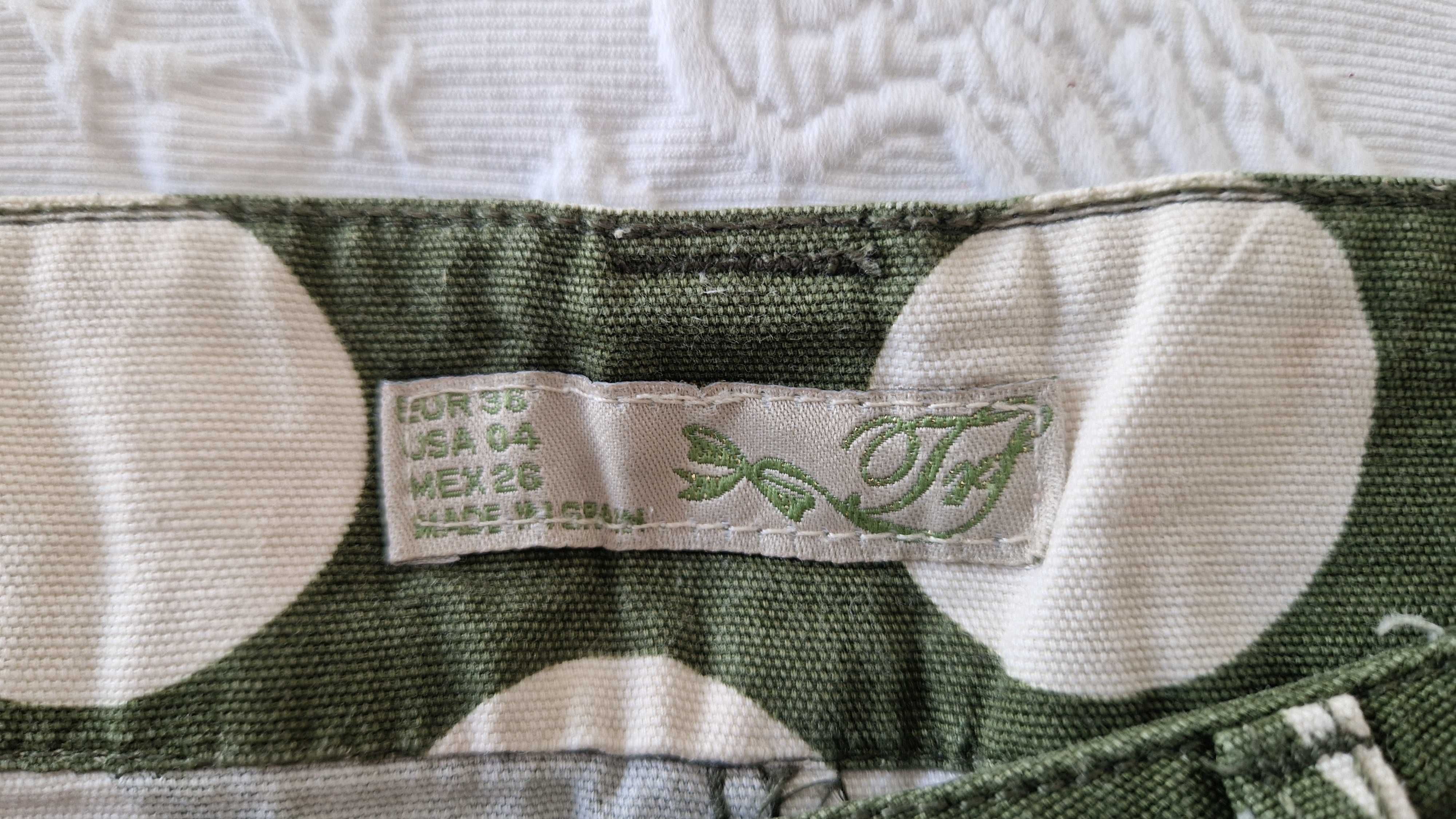 Saia às bolas de ganga, Zara, tamanho S
