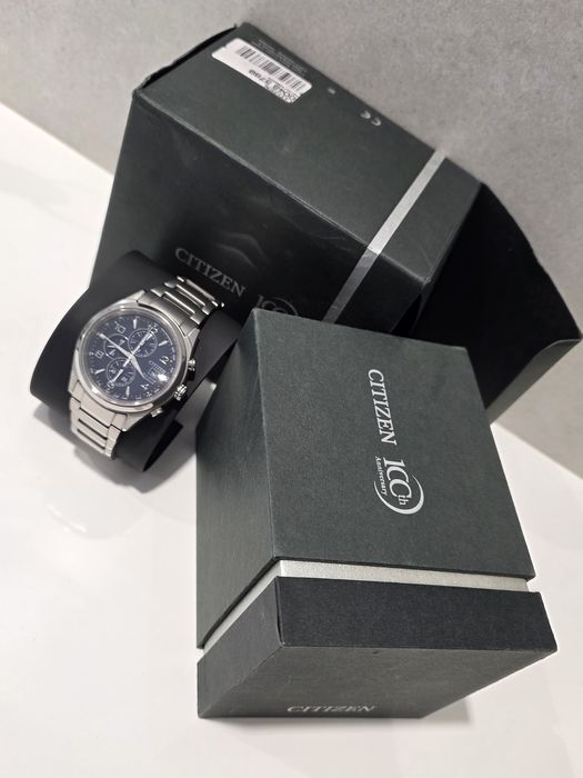 Jak Nowy Zegarek Citizen Eco Drive Szafir Titanium CA0650-82L Komplet
