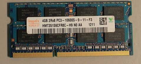4GB  DDR3 PC3-10600 SODIMM Hynix  Laptop Memory RAM