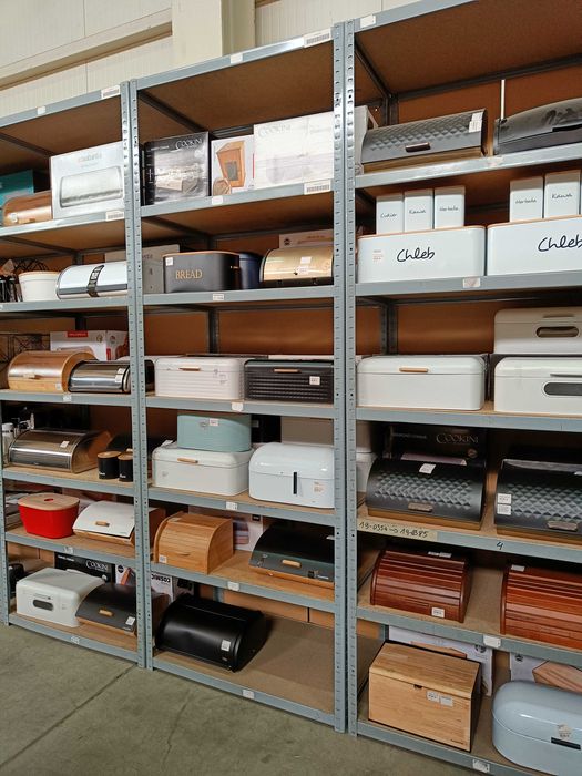 Chlebak metalowy czarny / retro / z pokrywą na pieczywo - OUTLET