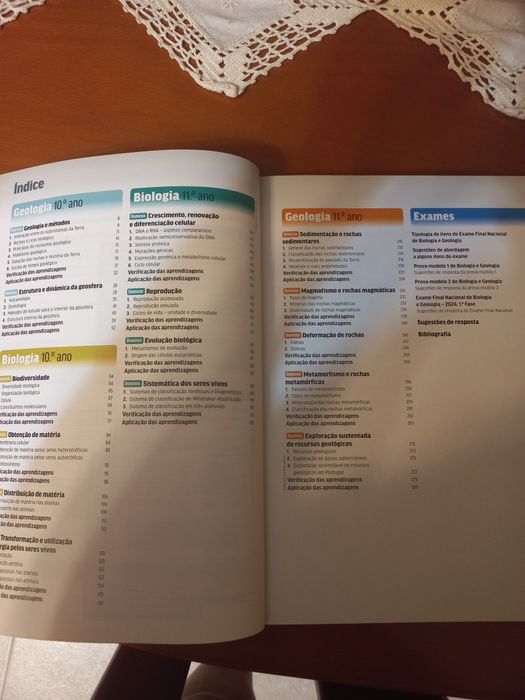Preparação exame de biologia e geologia 2025