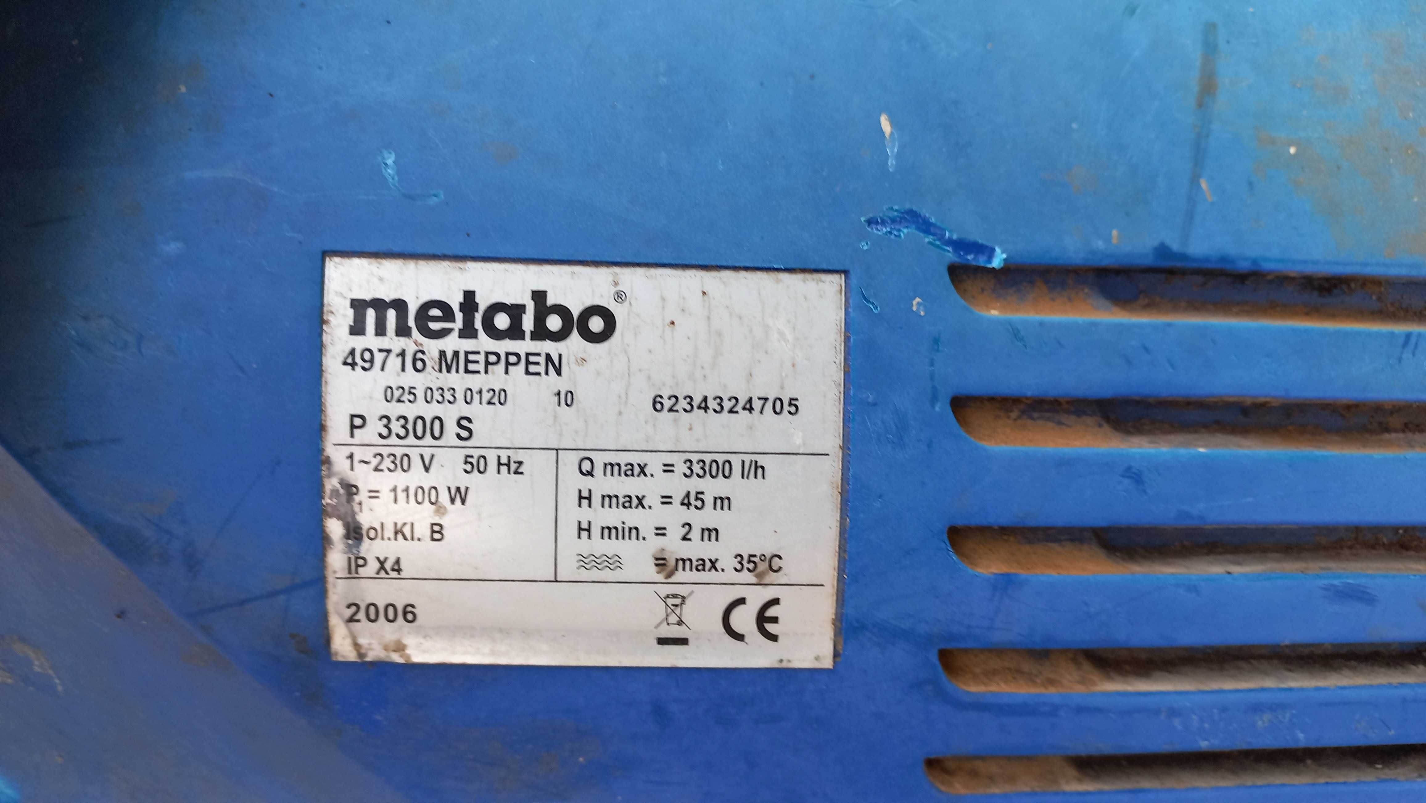 Pompa Ogrodowa Metabo P 3300 S 1100W