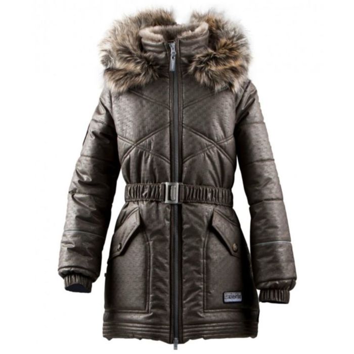 Стильне коричневе пальто для модниці від естонського бренду Lenne