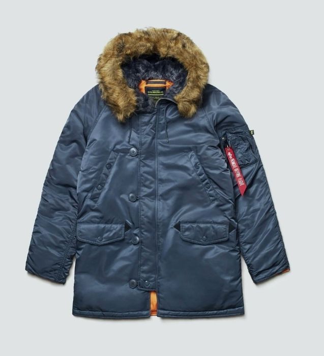 2XL/XL, Alpha industries Slim fit N-3b, оригінал, Аляска, зимова парка