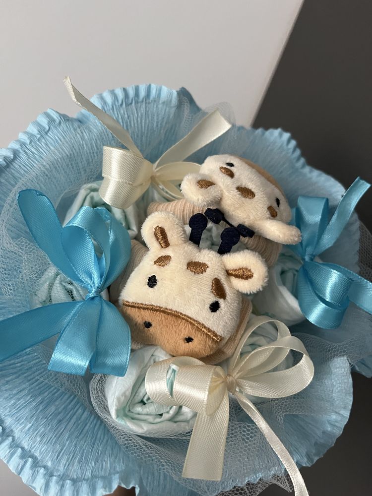 Bukiet z pampersów prezent dziecko narodziny baby shower