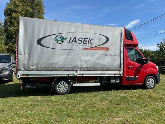 Wynajmę Renault Master plandeka 8EP z windą 750 kg na poduszkach