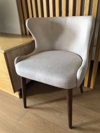 Cadeira tipo sofá super comfortável elegante madeira beige
