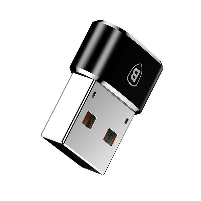 Adapter USB Type-C na USB, Czarny - Baseus, Przejściówka