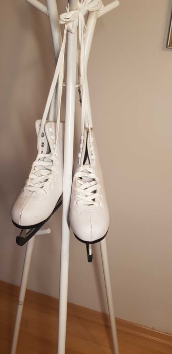 Łyżwy białe, rozmiar 32