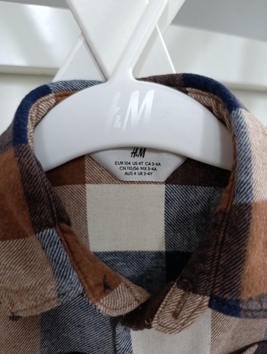 Koszula w kratę H&M r.104