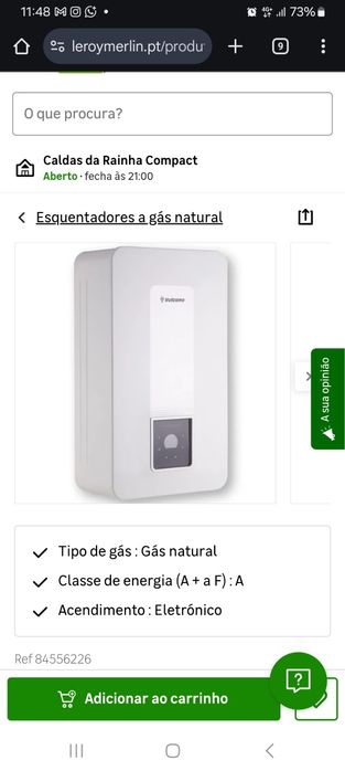 Esquentador novo (entrega incluida)