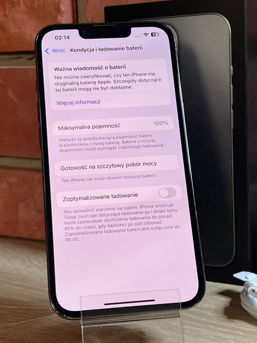 Grafitowy iPhone 13 Pro 128GB bateria 100%