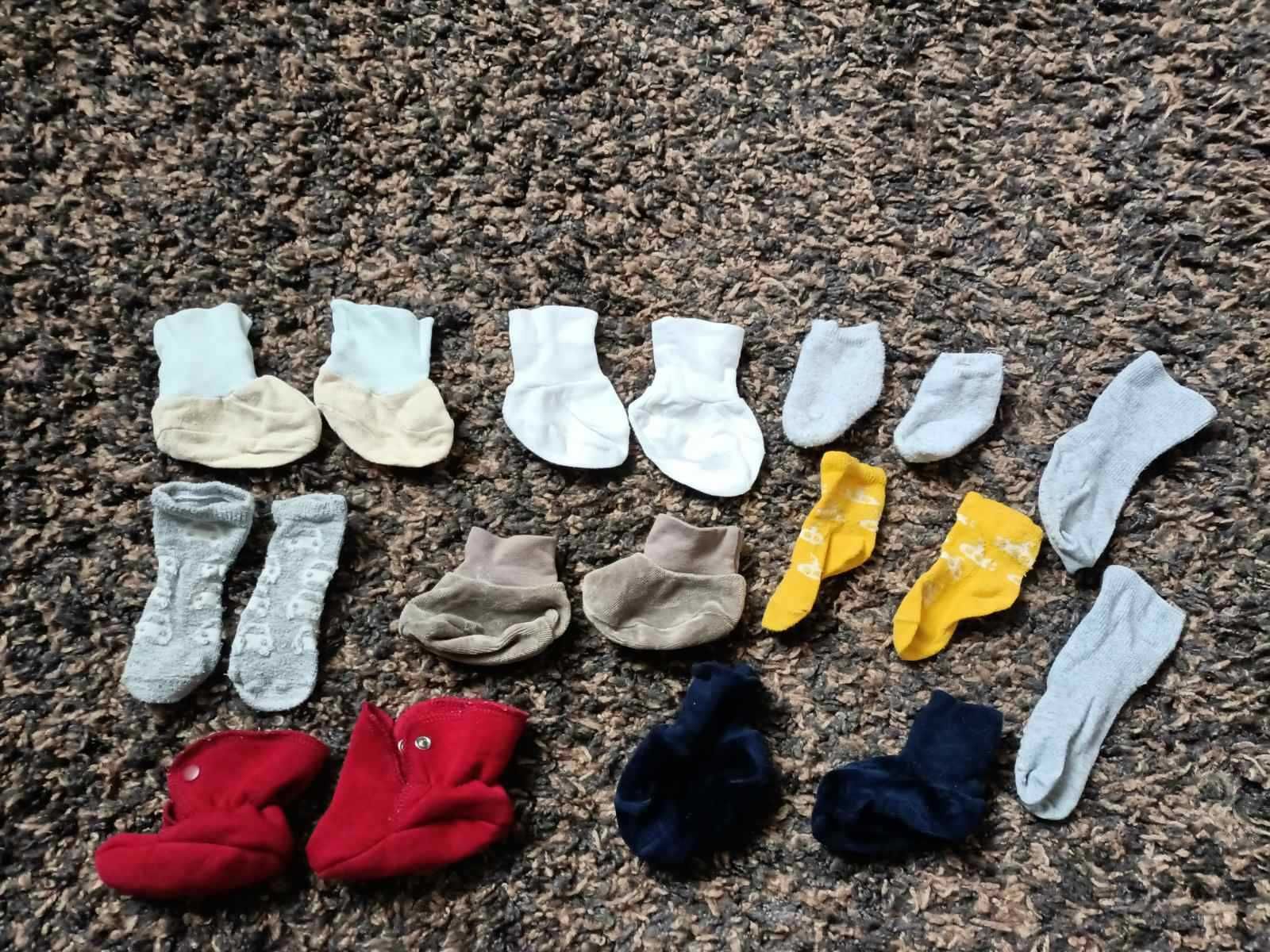 Царапки, носочки, пинетки для новорожденных, байка, 0-6 месяца