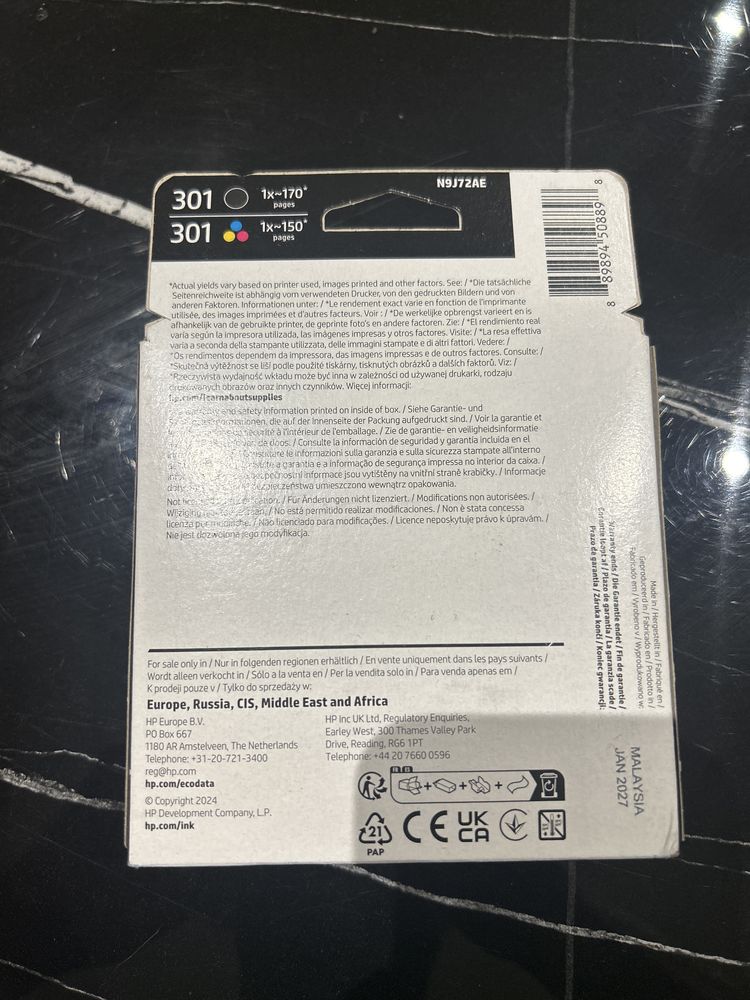Hp 301 kit tinteiros