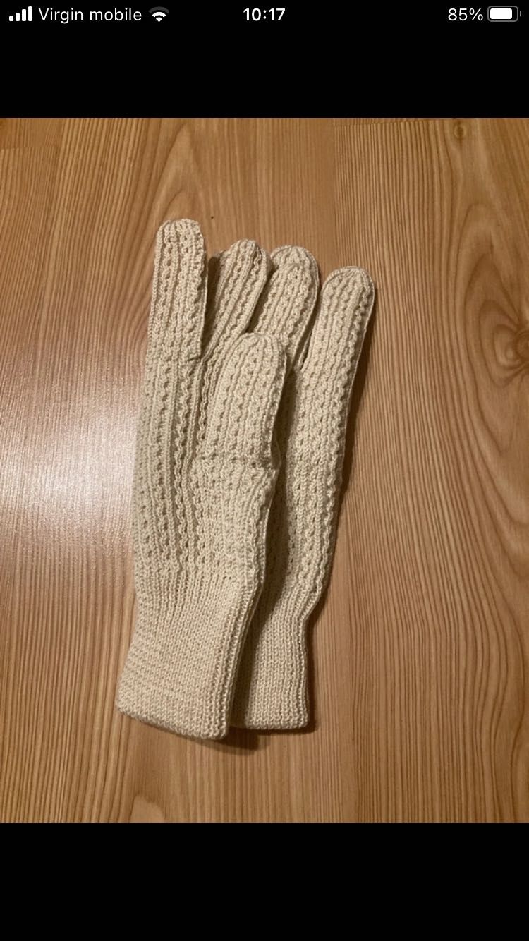 Rękawiczki zimowe 100% bawełna unisex pięciopalczaste rozmiar 10