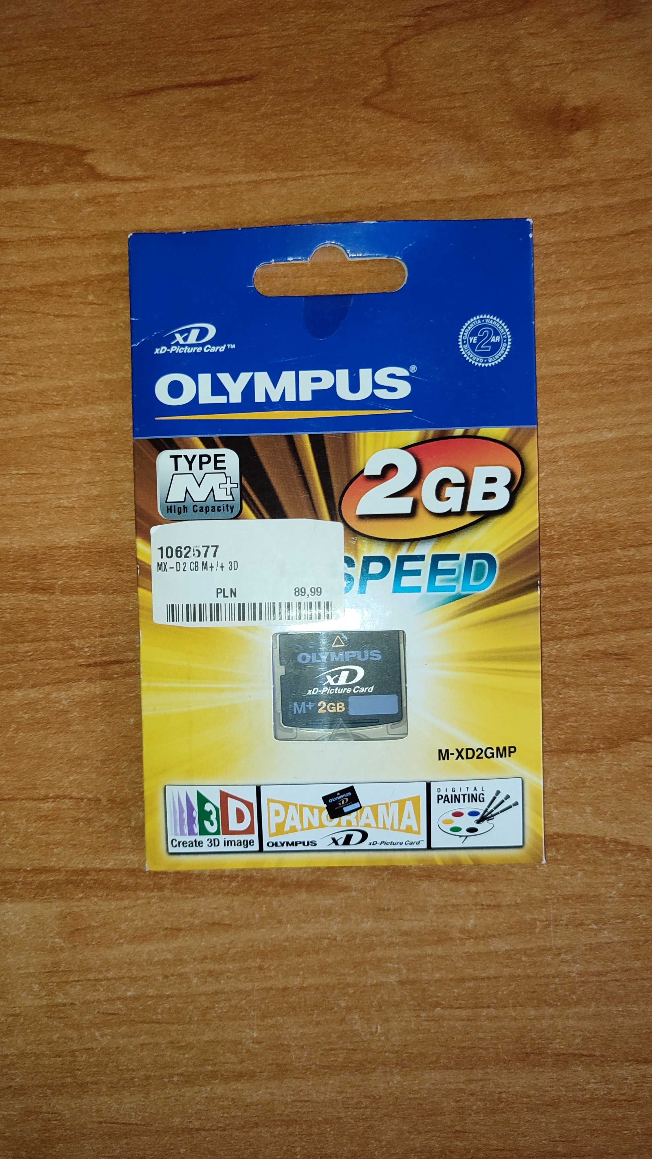 Karta xD-Picture Card M+2GB Olympus nowa oryginalnie zapakowana