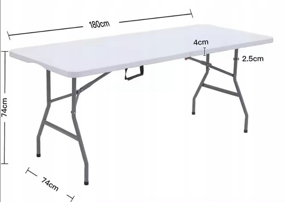 Stół turystyczny 180 cm