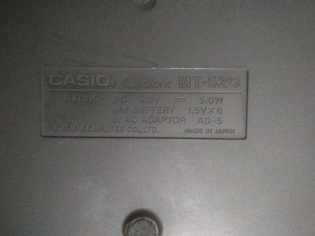 Синтезатор Casio mt 520.